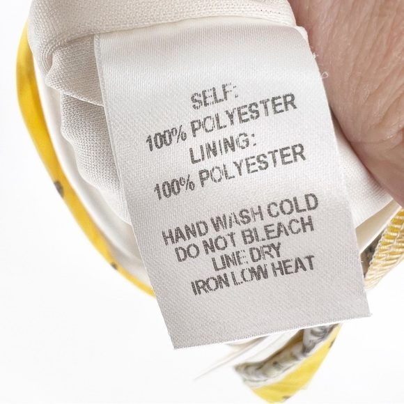 ✅ Lulus Dandy Lion Yellow Boho Print Shift Dress SMALL - Picture 4 of 7